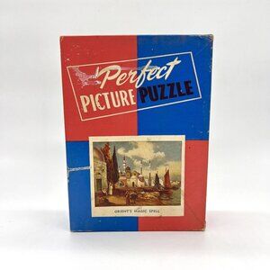 Vintage 40's 50's Perfect Picture Puzzle Orients Magic Spell Made In USA